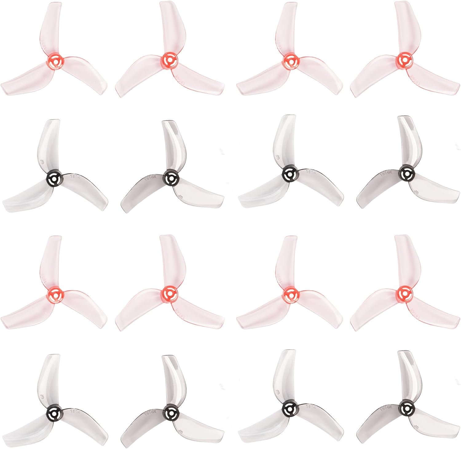 GEMFAN 40MM 1614 PC 3 BLADE 1MM/1.5MM - 8PCS