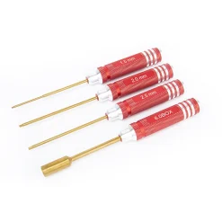 FLYFISHRC HEX SCREW DRIVER - TITANIUM WRENCH TOOL KIT - 4PCS