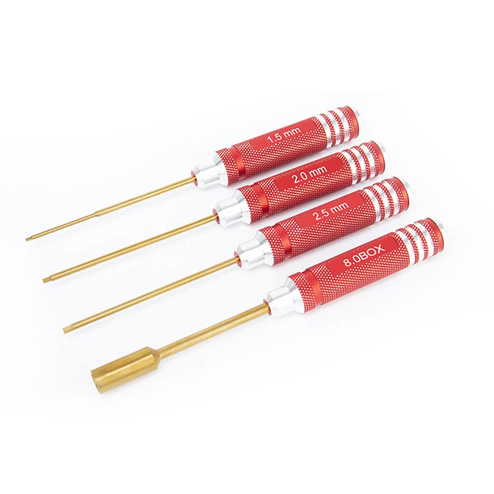 FLYFISHRC HEX SCREW DRIVER - TITANIUM WRENCH TOOL KIT - 4PCS