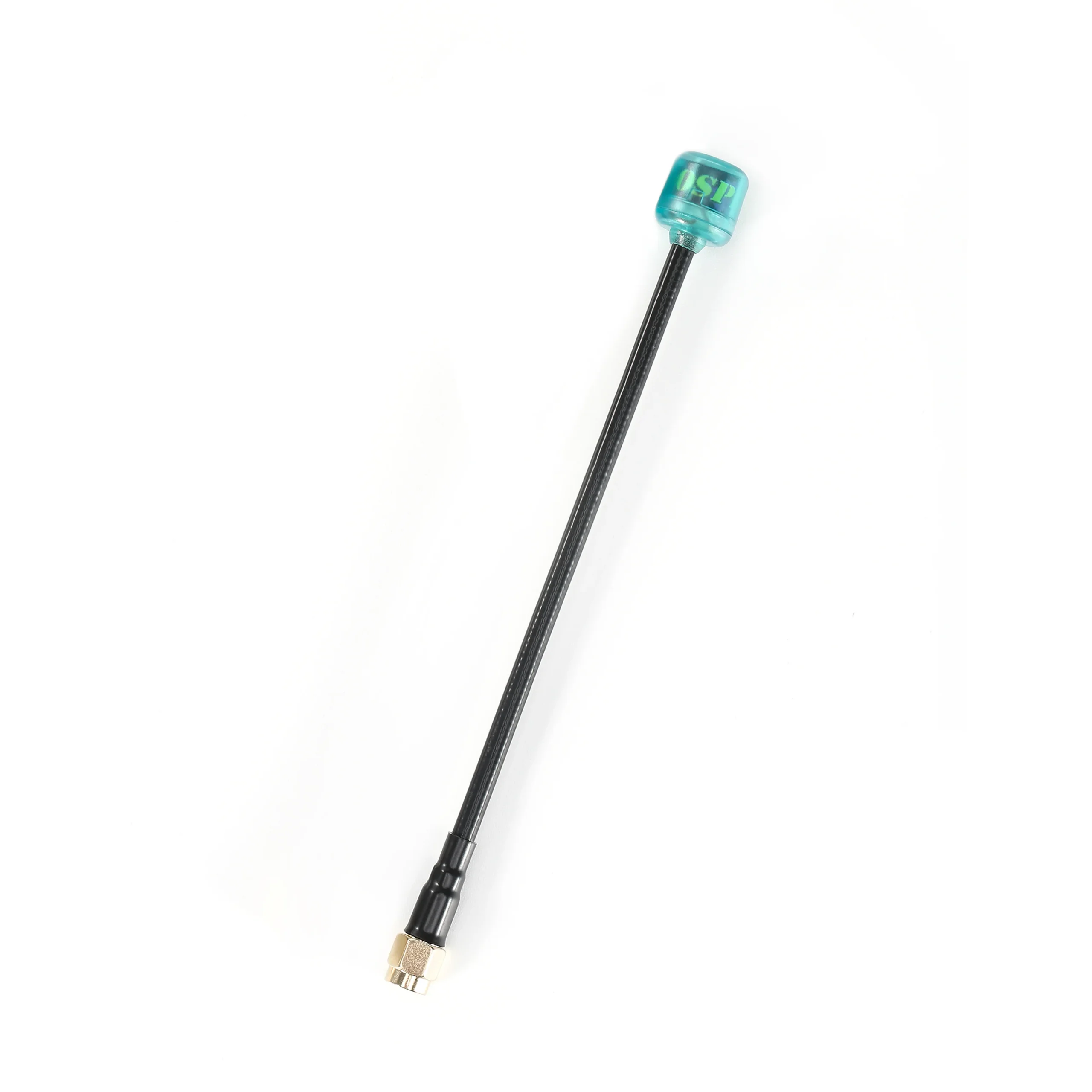FLYFISHRC OSPREY 5.8GHZ 130MM SMA ANTENNA - LHCP BLACK/CYAN