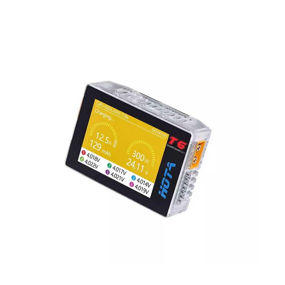 HOTA T6 300W PD 90W 15A 1-6S DC LiPo Battery CHARGER - XT60 - Image 4